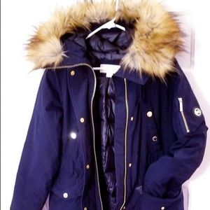 Michael Kor faux fur hooded parka Jacket